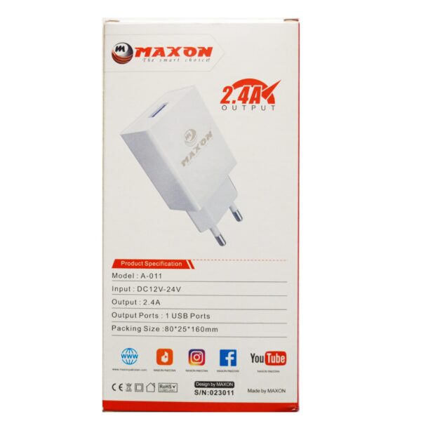 Maxon Smart And Small Charger For Android