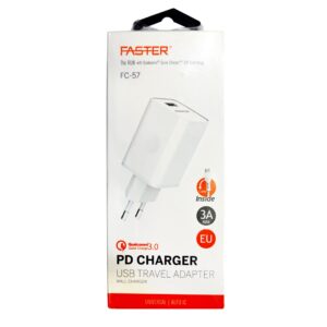 Faster High-speed 3a Quick Charge Type C Wall Adapter