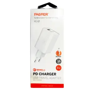 Faster High-speed 3a Quick Charge Type C Wall Adapter