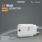 Faster High-speed 18w Quick Charge Type C Wall Adapter