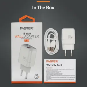 Faster High-speed 18w Quick Charge Type C Wall Adapter