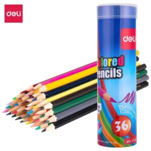 Deli Brilliant Colored Wooden Pencils - 36 Colors