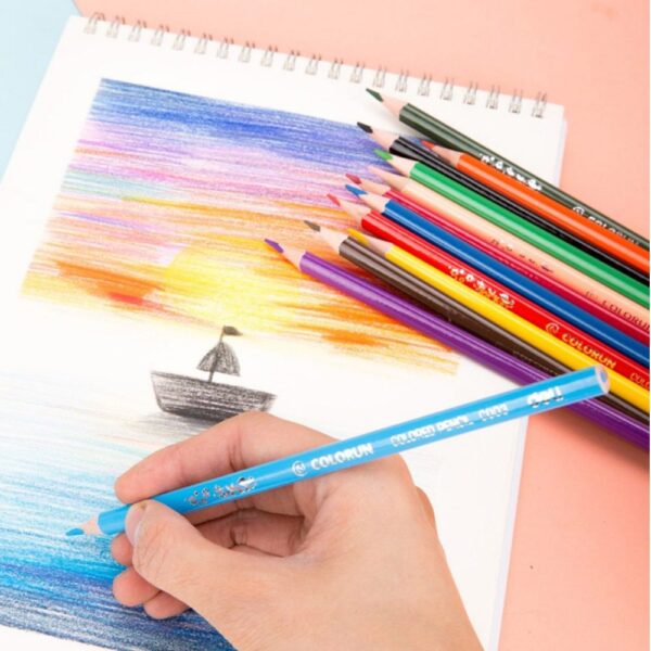 Deli Brilliant Colored Wooden Pencils - 36 Colors