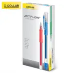 Dollar Jetflow Hybrid Ballpoint Pen - 0.7mm - Pack Of 10 - Multicolor