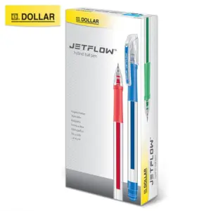 Dollar Jetflow Hybrid Ballpoint Pen - 0.7mm - Pack Of 10 - Multicolor