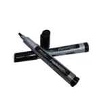 Dollar Permanent Marker - Refillable - Chisel Tip - Pack Of 12 - Black