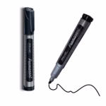 Dollar Permanent Marker - Refillable - Chisel Tip - Pack Of 12 - Black