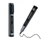 Dollar Permanent Marker - Refillable - Chisel Tip - Pack Of 12 - Black