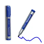 Dollar Permanent Marker - Refillable - Bullet Tip - Pack Of 12 - Multicolor