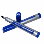 Dollar Permanent Marker - Refillable - Chisel Tip - Pack Of 12 - Black