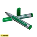 Dollar Permanent Marker - Refillable - Bullet Tip - Pack Of 12 - Multicolor