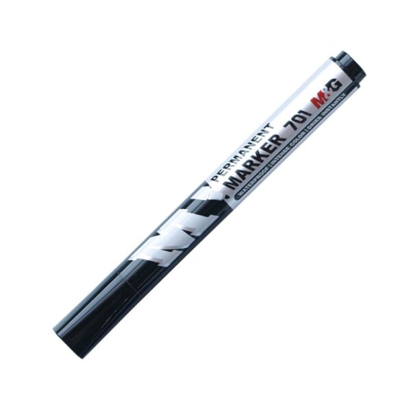 M&Amp;G Permanent Marker 701 - 2Mm - Pack Of 10 - Black