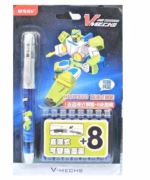 V-mechs Ace Warriors Cartridge Fountain Pen With 8 Refills