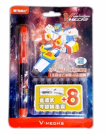 V-mechs Ace Warriors Cartridge Fountain Pen With 8 Refills
