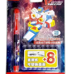 V-mechs Ace Warriors Cartridge Fountain Pen With 8 Refills