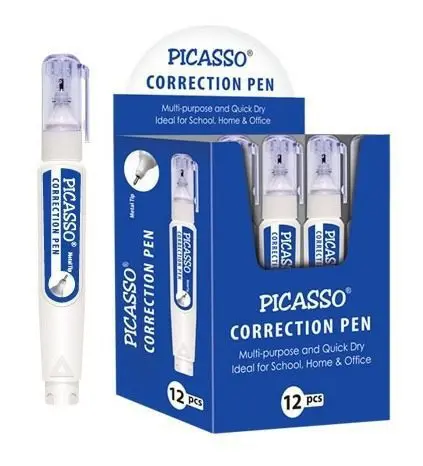 Picasso Correction Pen P-Cp01-1 Correction Pen - Multi-Purpose - Quick Dry - Metal Tip