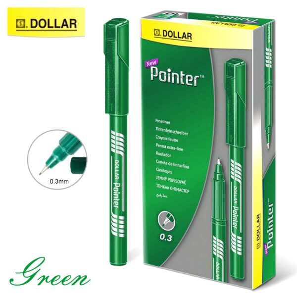 Dollar Fine Liner Pointer Plus - 0.3Mm - Pack Of 10