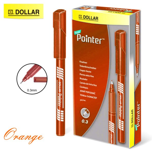 Dollar Fine Liner Pointer Plus - 0.3Mm - Pack Of 10