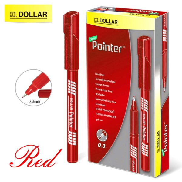 Dollar Fine Liner Pointer Plus - 0.3Mm - Pack Of 10