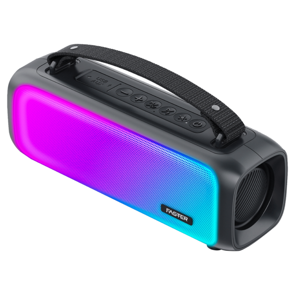 Faster Echo Go 3 Portable Wireless Bluetooth Speaker With Mic And Rgb Lights