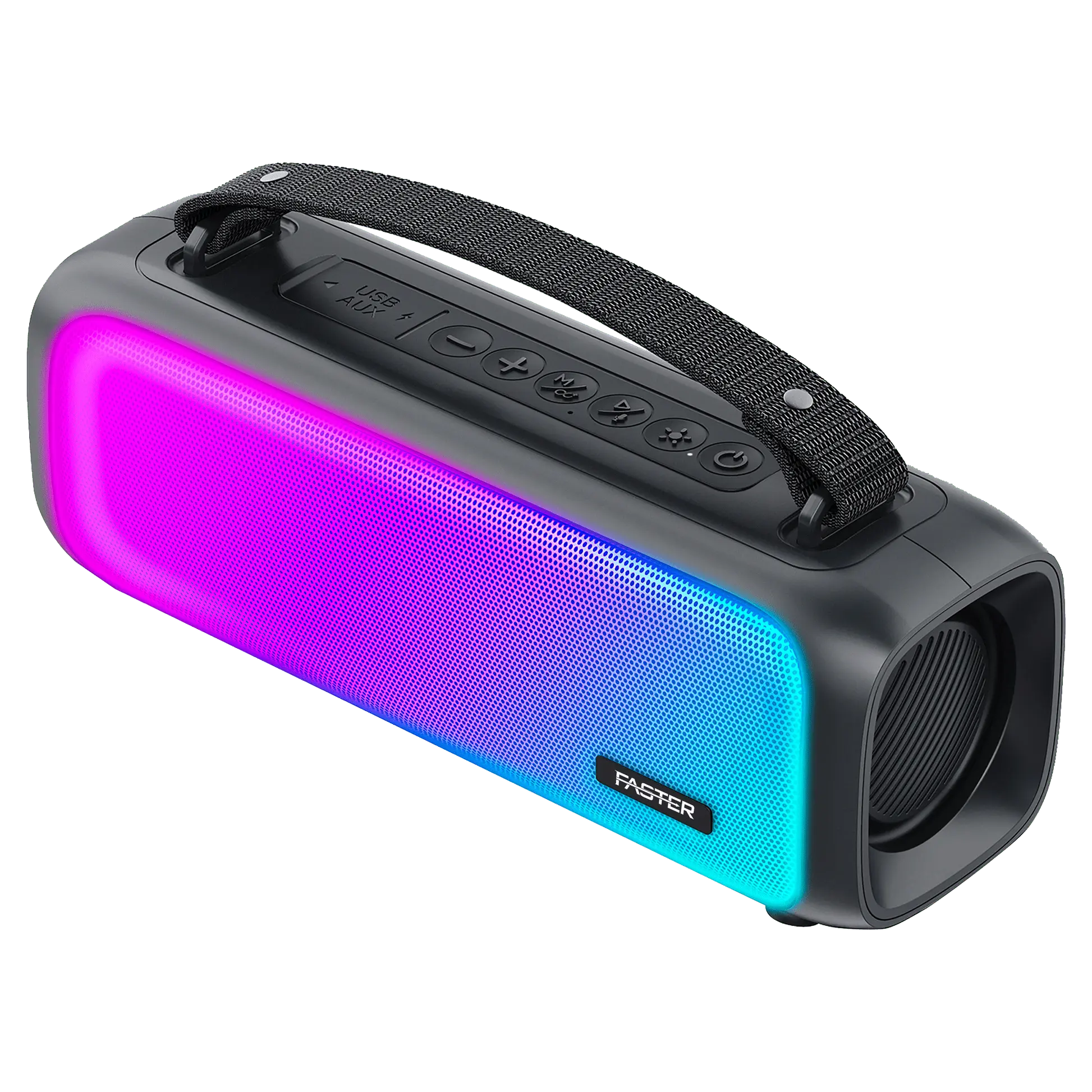 Faster Wireless Speaker Echo Go 3 (1) Faster Echo Go 3 Portable Wireless Bluetooth Speaker With Mic And Rgb Lights