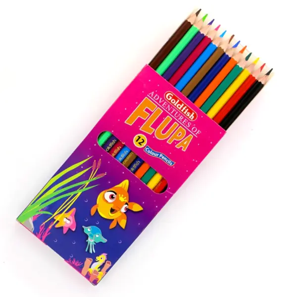 Goldfish Flupa Wooden Colors Pencils – 12 Colors