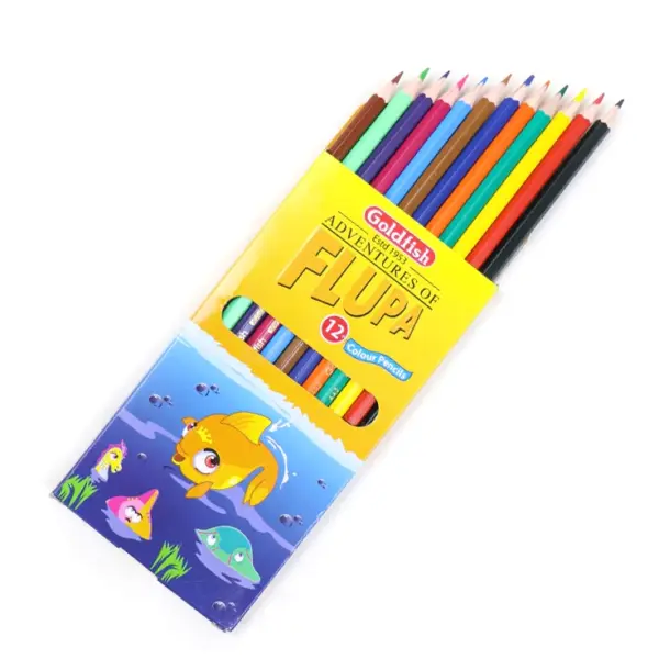 Goldfish Flupa Wooden Colors Pencils – 12 Colors