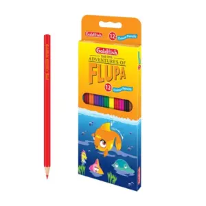 Goldfish Flupa Wooden Colors Pencils – 12 Colors