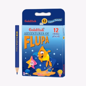 Goldfish Flupa Wooden Colors Pencils Half Size – 12 Colors