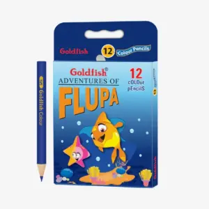 Goldfish Flupa Wooden Colors Pencils Half Size – 12 Colors