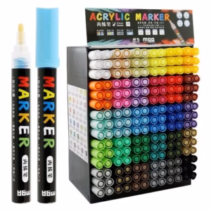M&G ZPLN6570 Acrylic Paint Marker – 2.0mm Fine Bullet Tip – Bright Colors, Strong Coverage, Waterproof