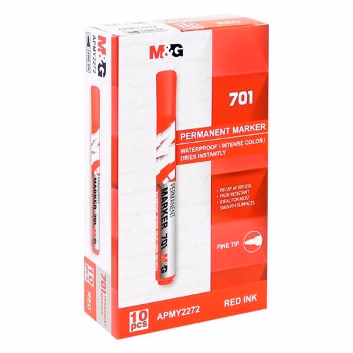 Home Mega-Electronics 88 M&Amp;G Permanent Marker 701 - 2Mm - Pack Of 10 - Black