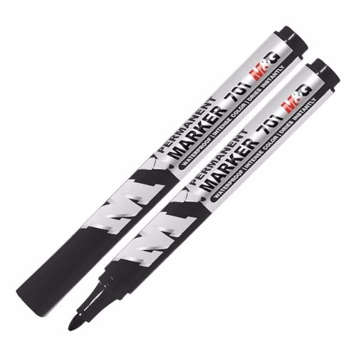 Home Mega-Electronics 89 M&Amp;G Permanent Marker 701 - 2Mm - Pack Of 10 - Black