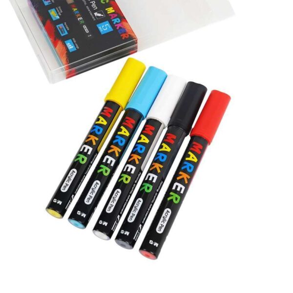 M&Amp;G Zpln6570 Acrylic Paint Marker – 2.0Mm Fine Bullet Tip – Bright Colors, Strong Coverage, Waterproof