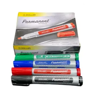 Dollar Permanent Marker Refillable Bullet Tip Pack Of 12 Www.gracedigital.pk