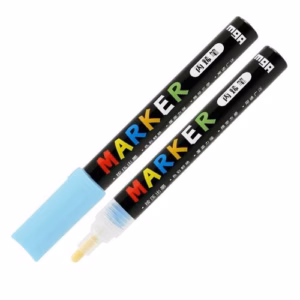 M&g Acrylic Paint Marker - 2.0mm Fine Bullet Tip - S610 - Aqua Blue