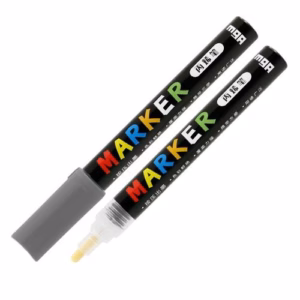 M&g Acrylic Paint Marker - 2.0mm Fine Bullet Tip - S911 - Dark Grey