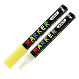 M&g Acrylic Paint Marker - 2.0mm Fine Bullet Tip - S040 - Highlighter Yellow