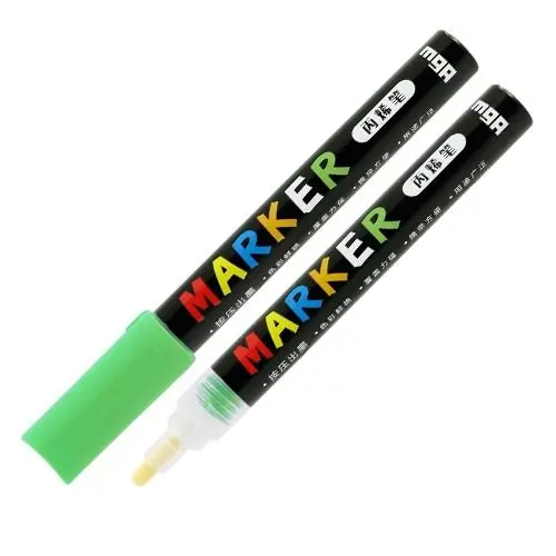M&Amp;G Acrylic Paint Marker - 2.0Mm Fine Bullet Tip - S050 - Highlighter Green