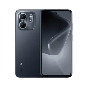 Infinix Hot 50i smartphone with Android 14 OS, 48MP dual camera, and 5000mAh battery