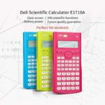 Deli Scientific Calculator 1710A – Dual Power, 240 Functions, 10+2 Digits Display, Multicolor - Image 6