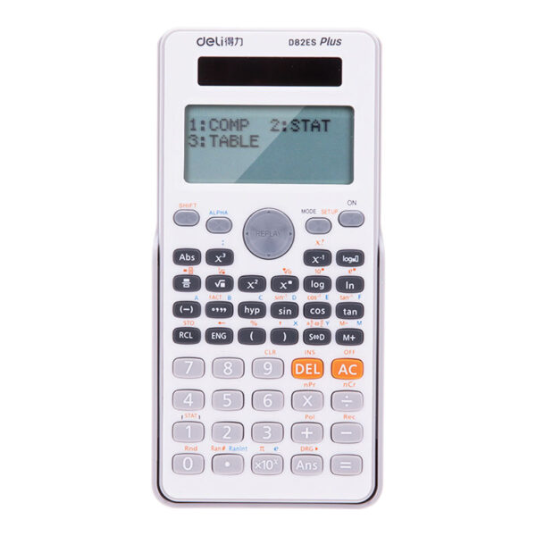 Deli Scientific Calculator D82Es Plus - Dual Power, 252 Functions, 12-Digit Large Display - Image 13