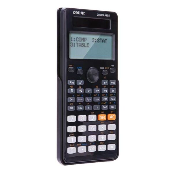 Deli Scientific Calculator D82Es Plus - Dual Power, 252 Functions, 12-Digit Large Display - Image 15