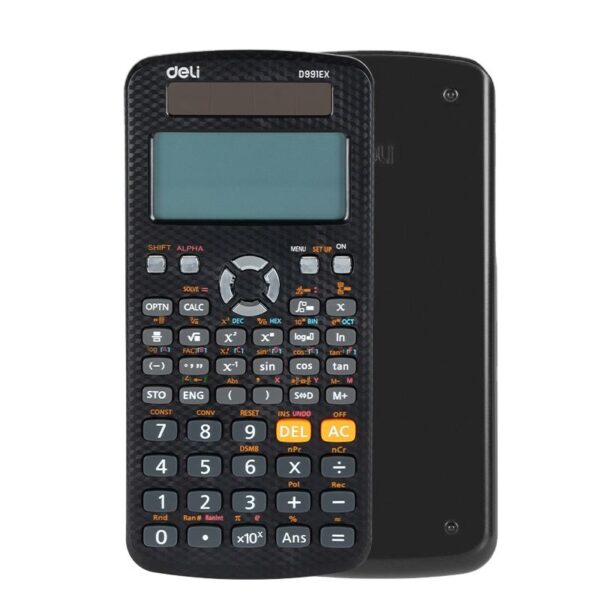 Deli Scientific Calculator D991Ex Plus – Dual Power, 552 Functions, 12-Digit Large Display - Image 3