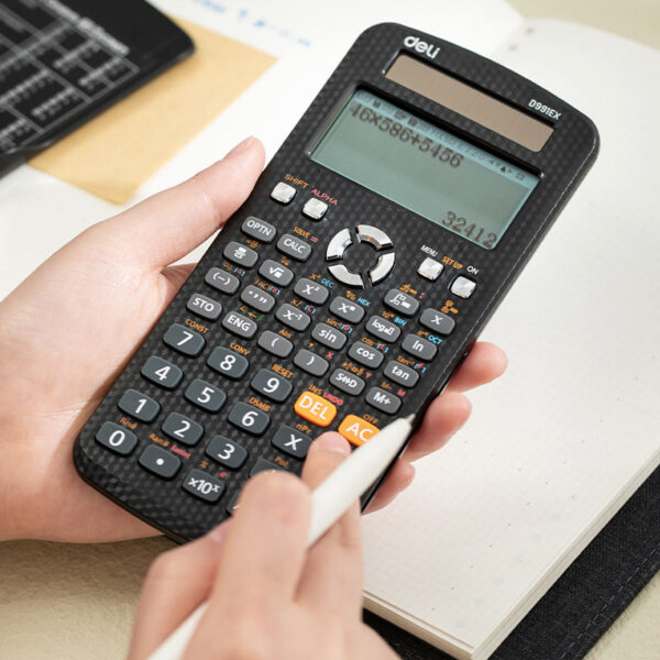 Deli Scientific Calculator D991Ex Plus – Dual Power, 552 Functions, 12-Digit Large Display - Image 9