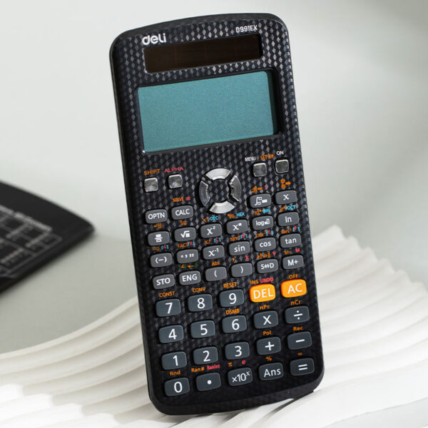 Deli Scientific Calculator D991Ex Plus – Dual Power, 552 Functions, 12-Digit Large Display - Image 7