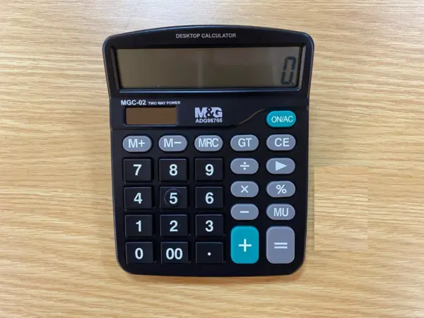 M&Amp;G Economic Desktop Calculator Mgc-02 Adg98766 – Dual Power, 12-Digit Display, Grand Total Function - Image 8