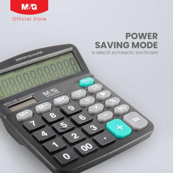 M&Amp;G Economic Desktop Calculator Mgc-02 Adg98766 – Dual Power, 12-Digit Display, Grand Total Function - Image 12