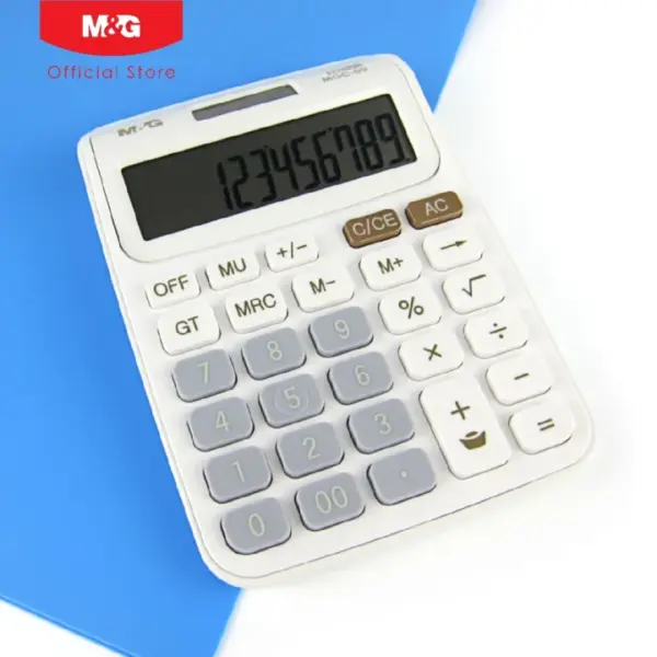 M&Amp;G Electronic Desktop Calculator Mgc-09 Adg98775 – Dual Power, 12-Digit Display, Grand Total Function - Image 7