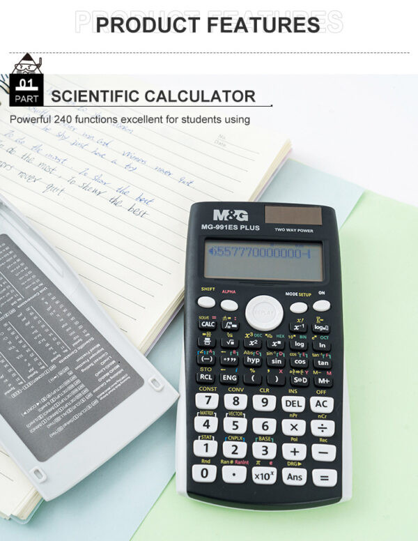M&Amp;G Scientific Calculator Mg-991Es Plus Adg981D7 – Dual Power, 417 Functions, Large Display - Image 9